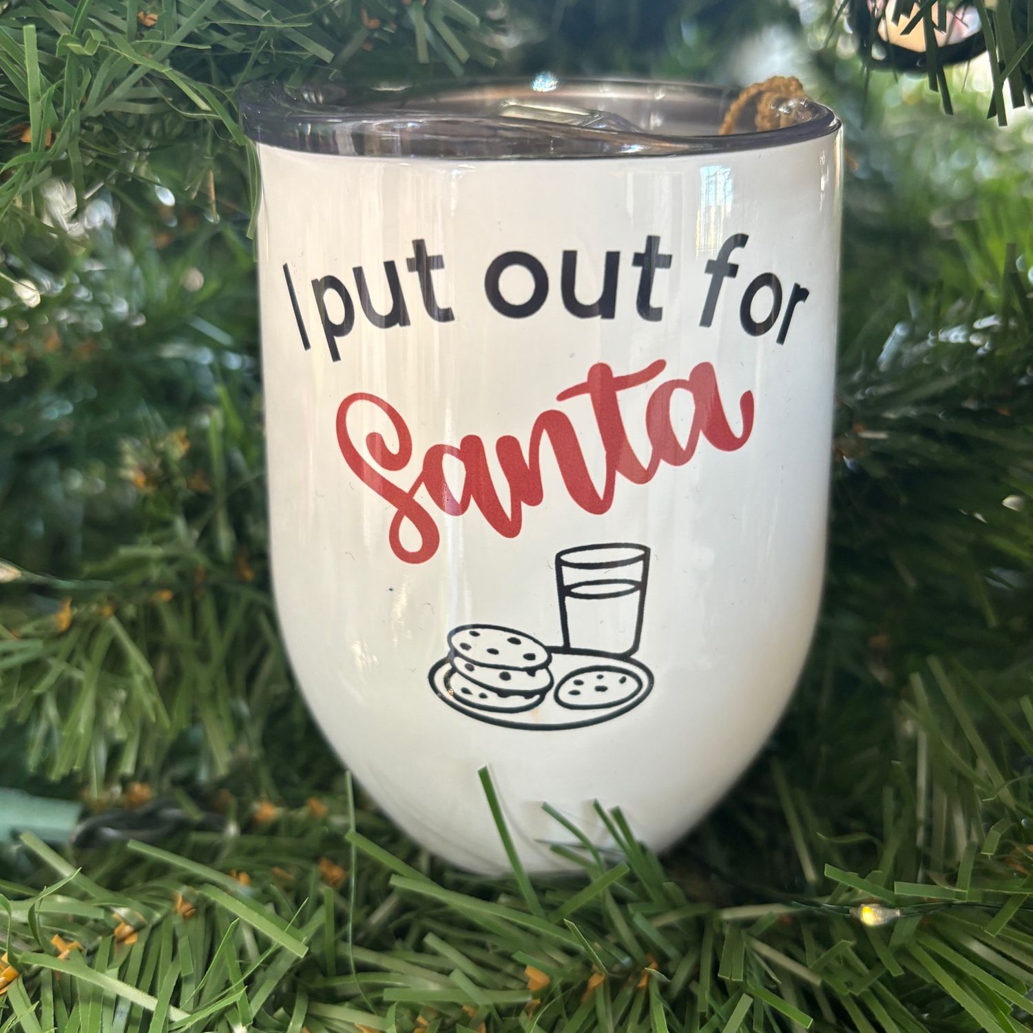I Put Out For Santa Design for Drinkware