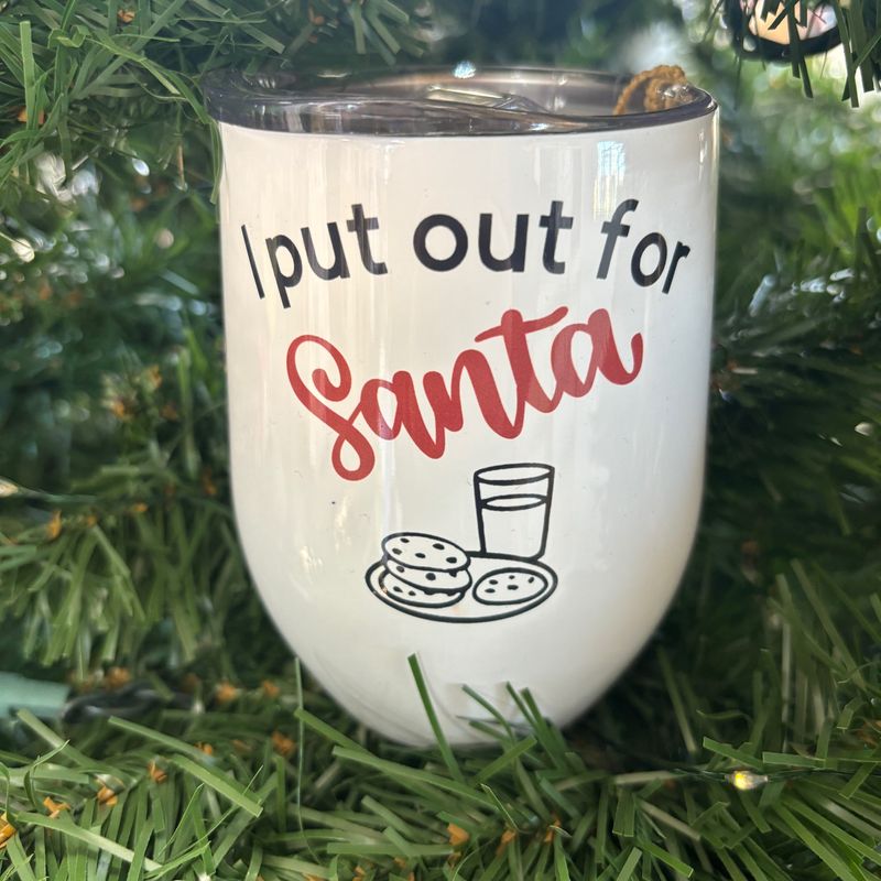 I Put Out For Santa Design for Drinkware