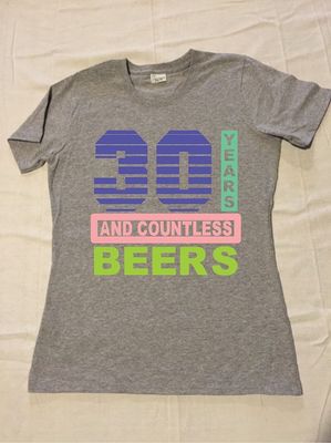 Birthday Years and Beers Design for Shirt