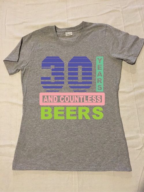 Birthday Years and Beers Design for Shirt