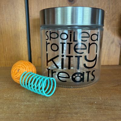 Spoiled Rotten Kitty Treats Treat Jar