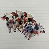 Cute Baby Cow Stickers (4 pk)