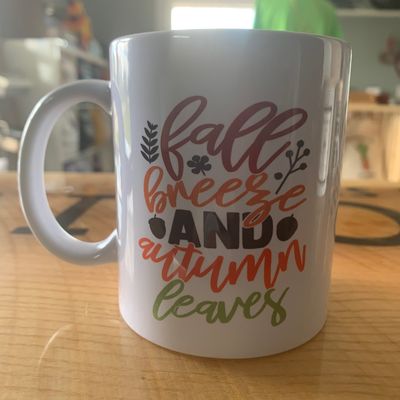 Fall Breeze and Autumn Leaves Design for Drinkware