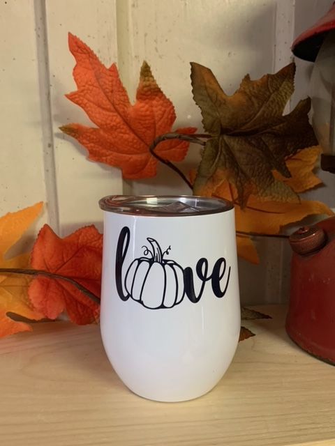 Love Pumpkin Design for Drinkware