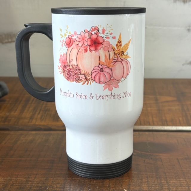Pumpkin Spice &amp; Everything Nice Design for Drinkware