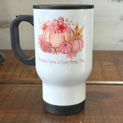 Pumpkin Spice &amp; Everything Nice Design for Drinkware