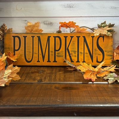 Pumpkins Wood Sign