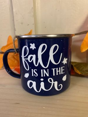 Fall Is In The Air Tin Mug m