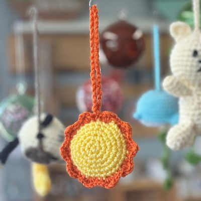 Sun Crochet hanger