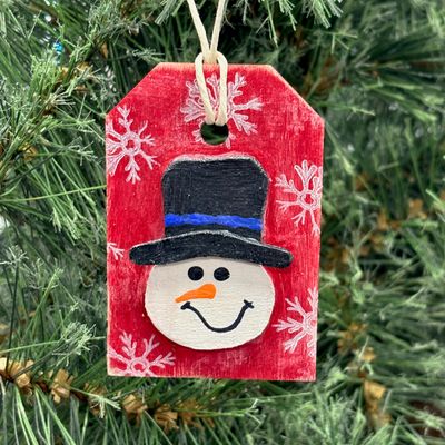 Snowman Tag Ornament