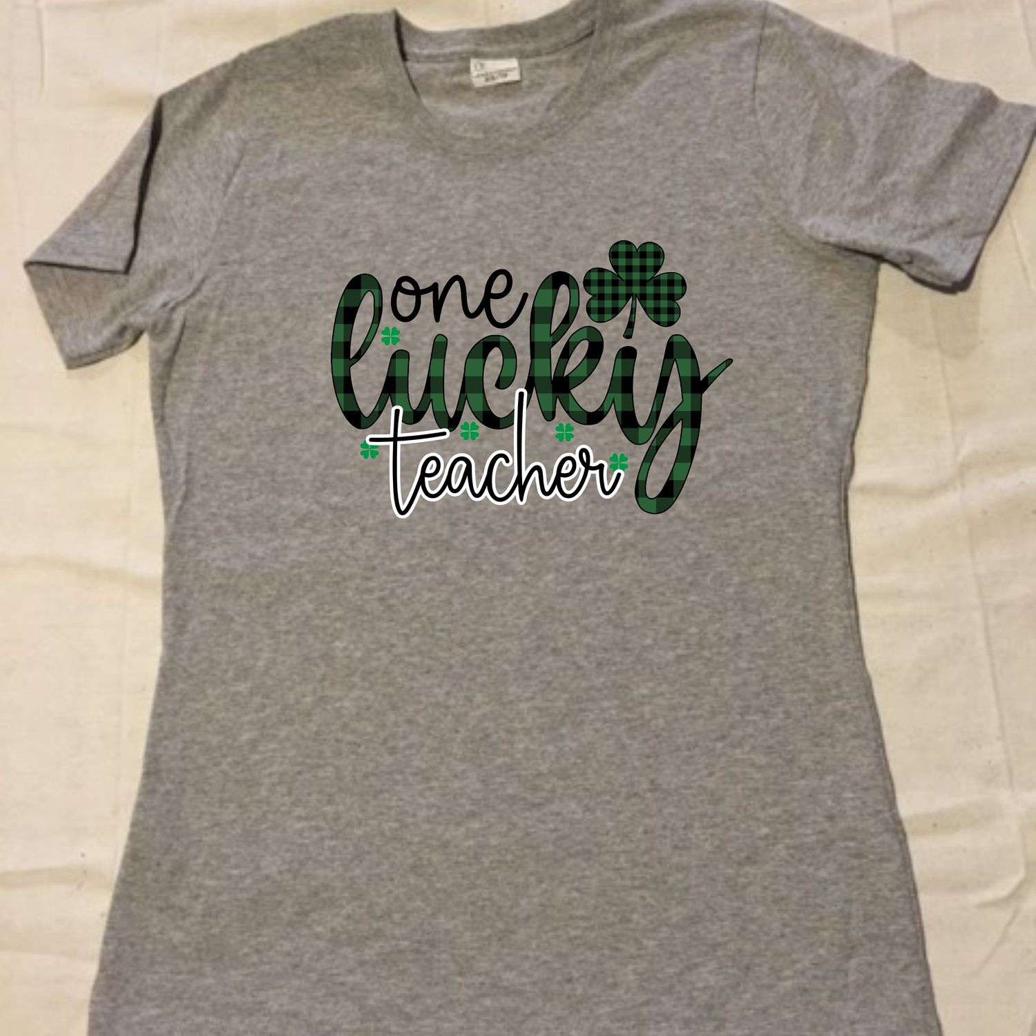 One Lucky Teacher Design For Shirt