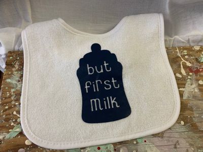 But First Milk Baby Bib