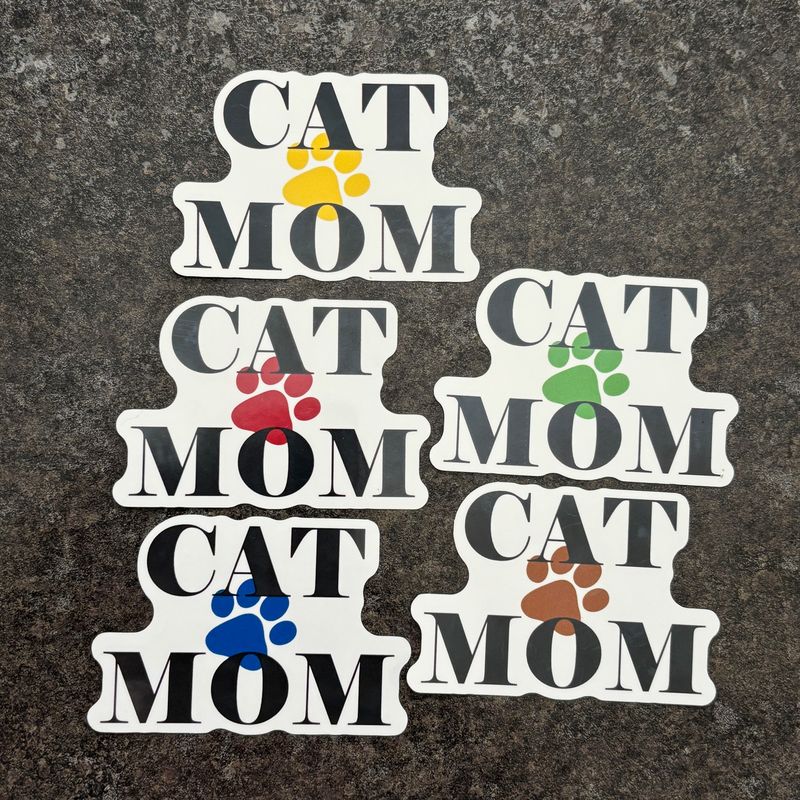 Cat Mom Sticker