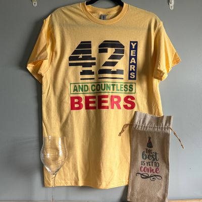 Birthday Years and Beers Design for Shirt