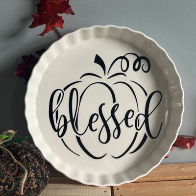 Blessed Pumpkin Plate