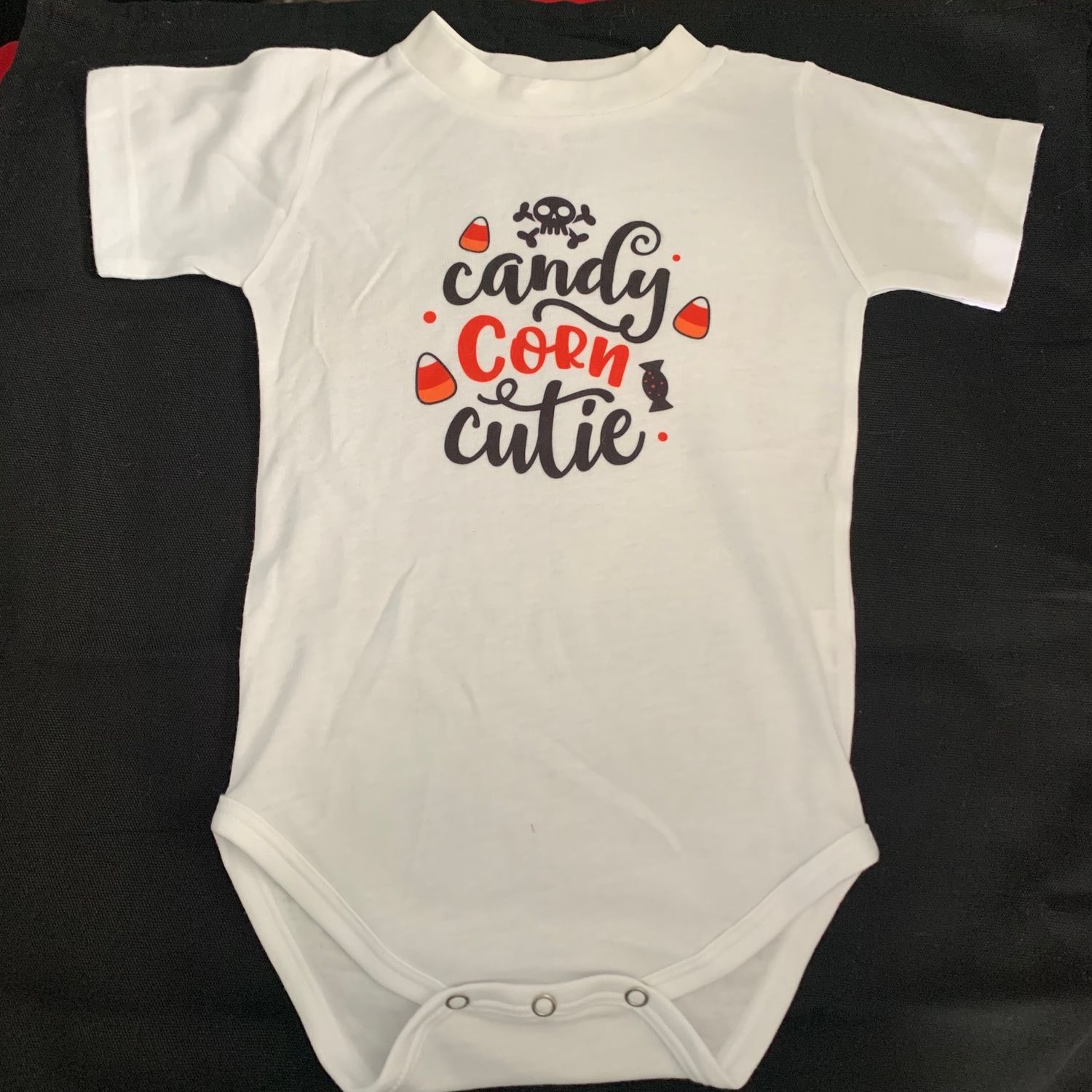 Candy Corn Cutie Infant Shirt Design