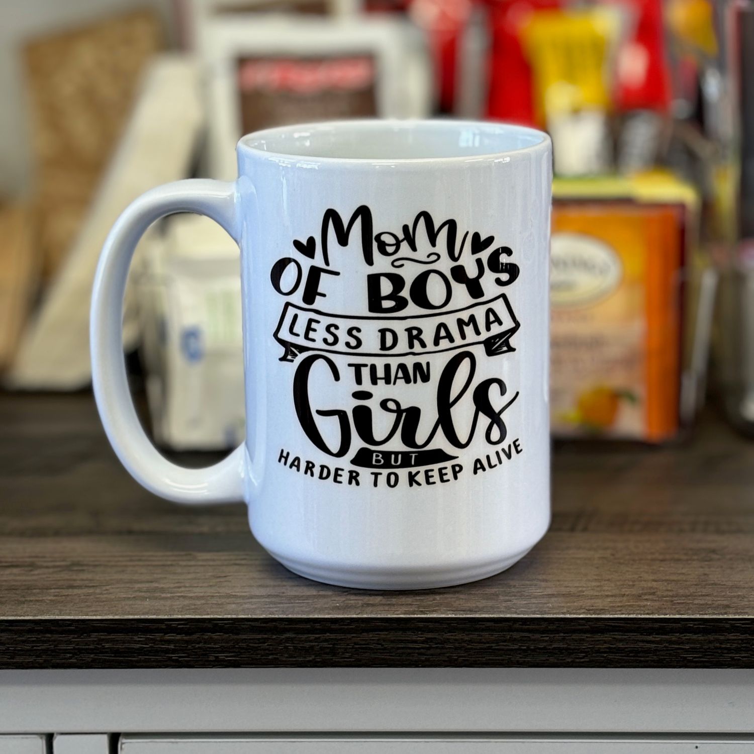 Mom Of Boys Design for Drinkware