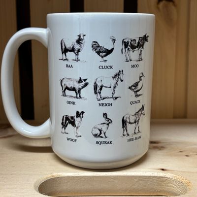 Farm Animals Design for Drinkware
