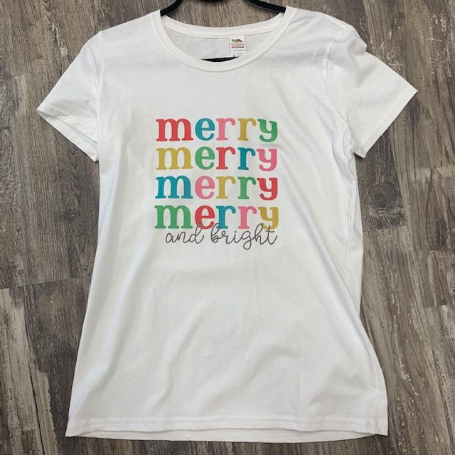 Merry and Bright Design For Shirt