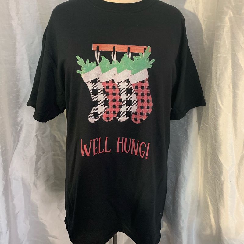 Well Hung Design For Shirt