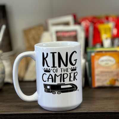 King Of The Camper Design for Drinkware