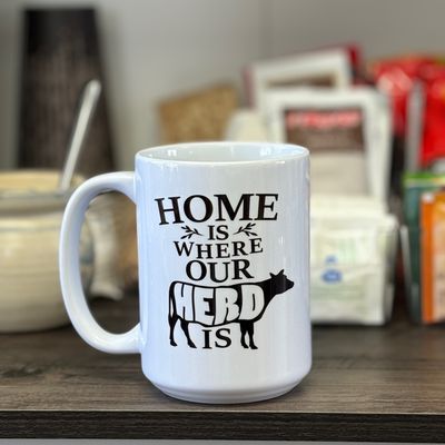 Home is Where Our Herd Is Design for Drinkware