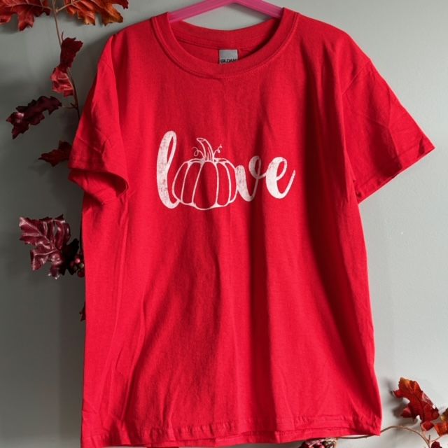 Love Pumpkin Kids T-Shirt Size Small