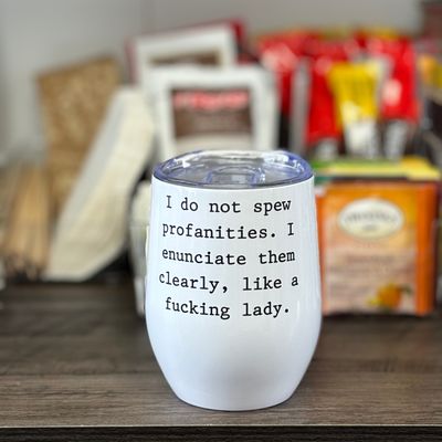 I Do Not Spew Profanities Design for Drinkware