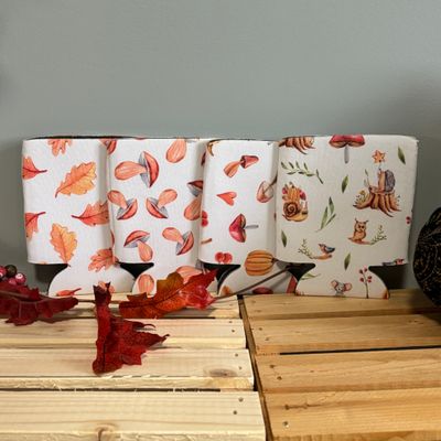 Fall Mushroom Can Cooler Set