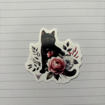 Black Cat Stickers (4 pk)