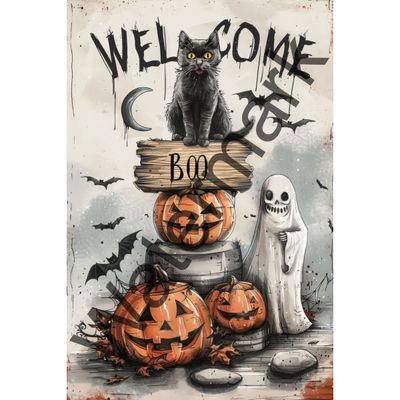 Halloween Garden Flag