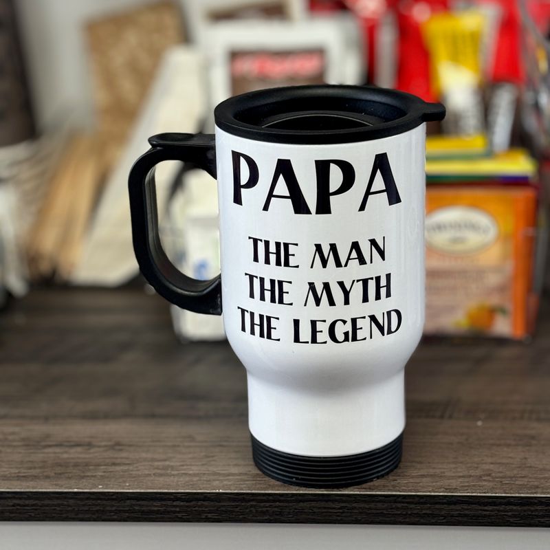 Man Myth Legend Custom Design for Drinkware