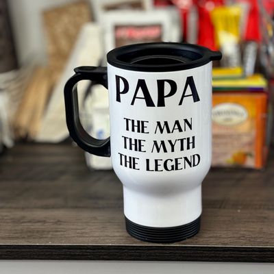 Man Myth Legend Custom Design for Drinkware