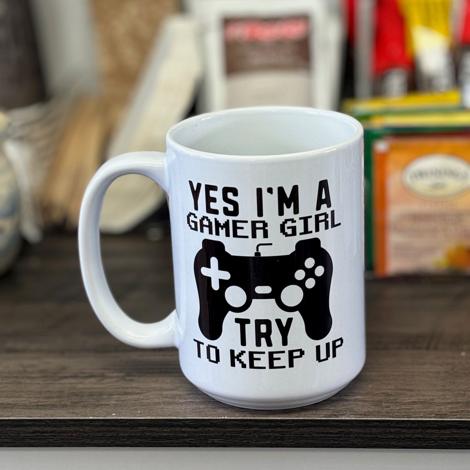 Yes I&#39;m A Gamer Girl Try To Keep Up Design for Drinkware