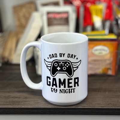 Dad By Day Gamer By Night Design for Drinkware