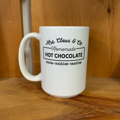 Mrs. Claus and Co. Homemade Hot Chocolate Design for Drinkware