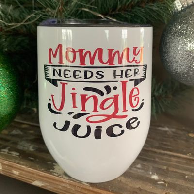 Mommy Needs Her Jingle Juice Design for Drinkware