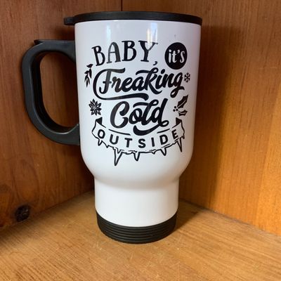 Baby It&#39;s Freaking Cold Outside Design for Mug