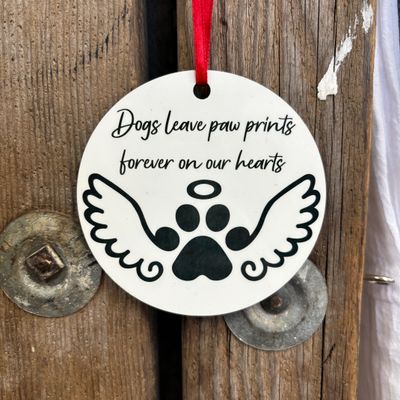 Dog Memorial Ornament