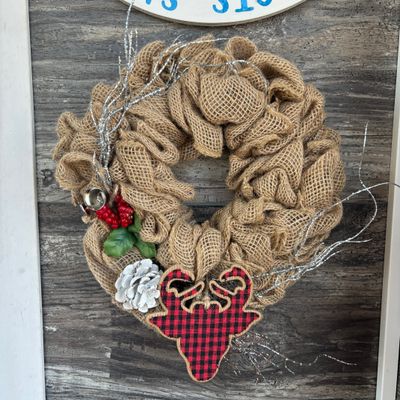 6&quot; Burlap Wreath