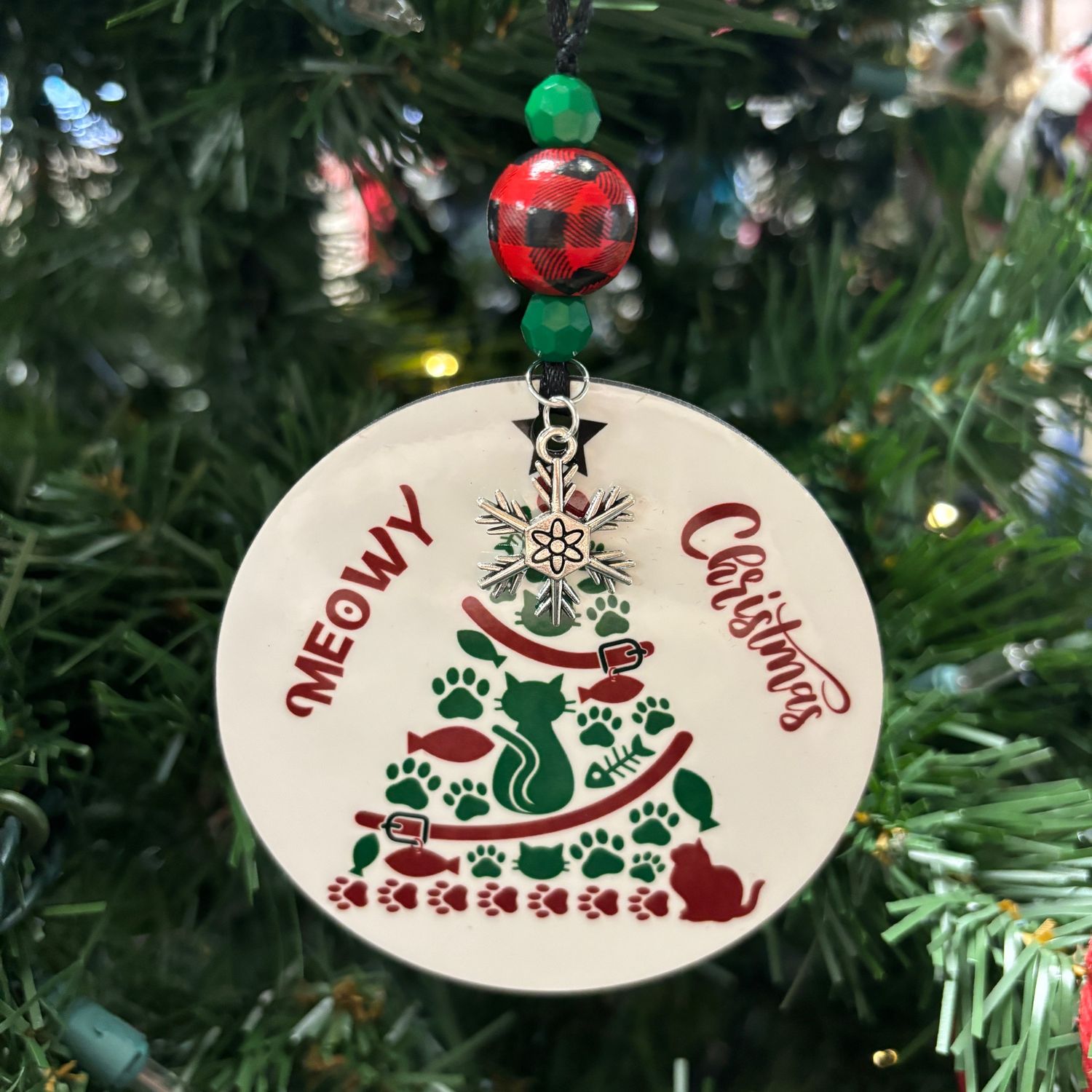 Meowy Christmas Ornament