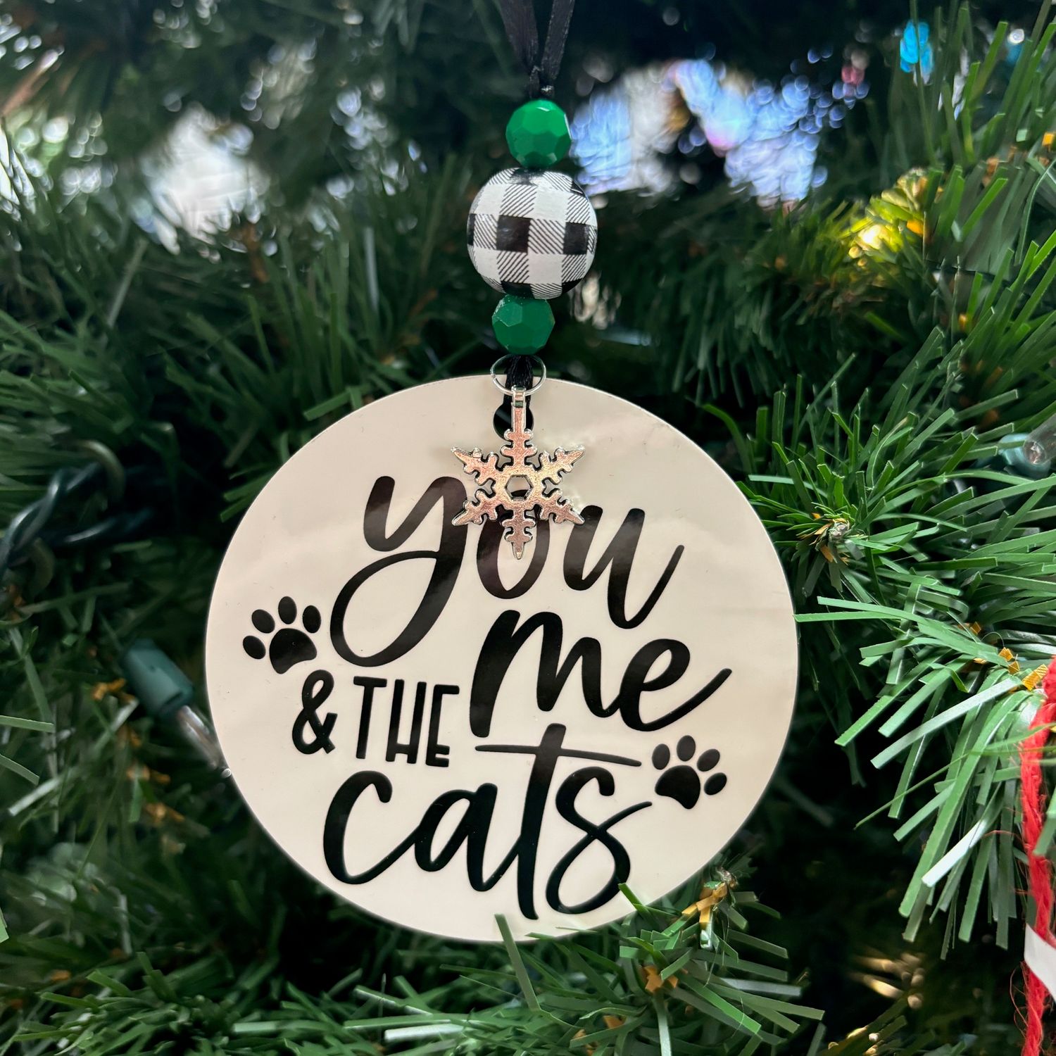 You Me And The Cats Ornament