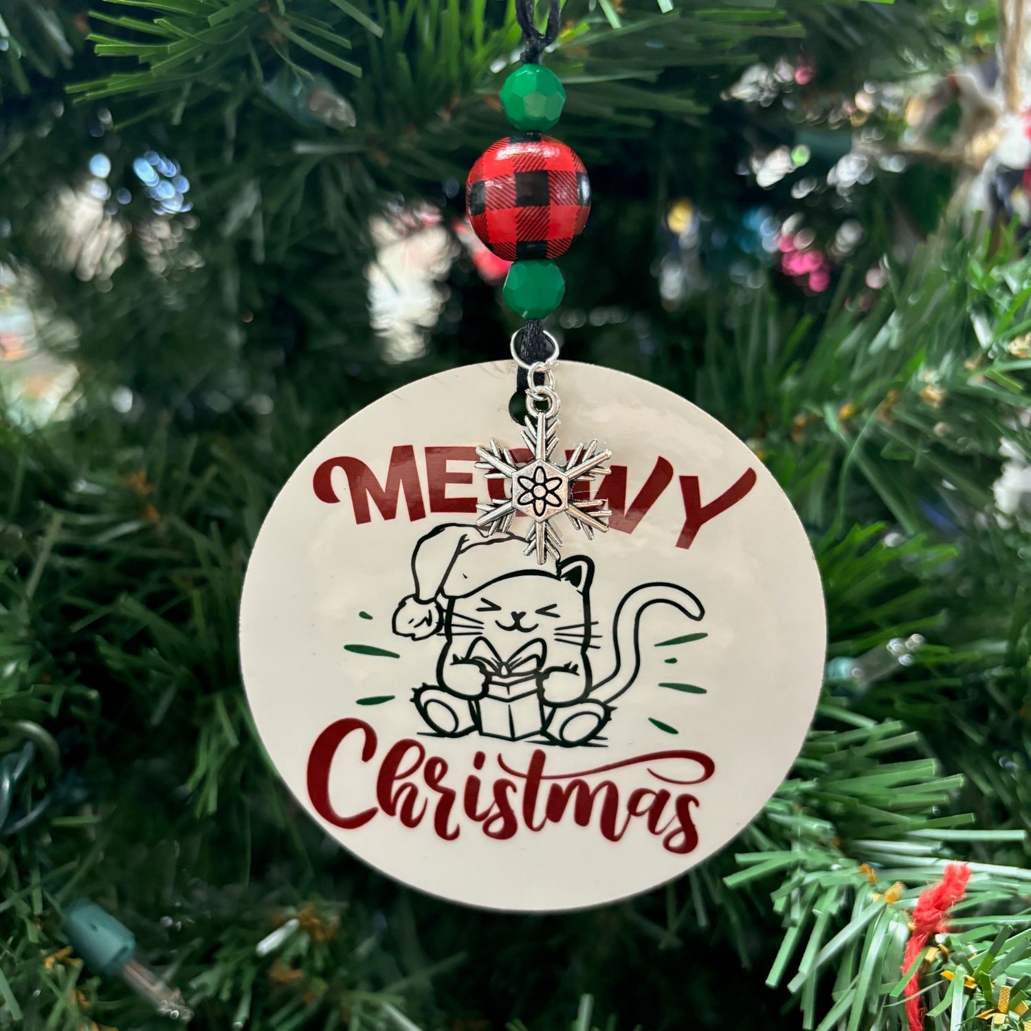 Meowy Christmas Ornament
