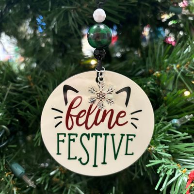 Feline Festive Ornament