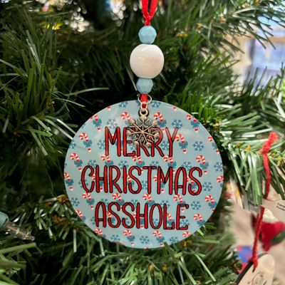 Merry Christmas Asshole Ornament