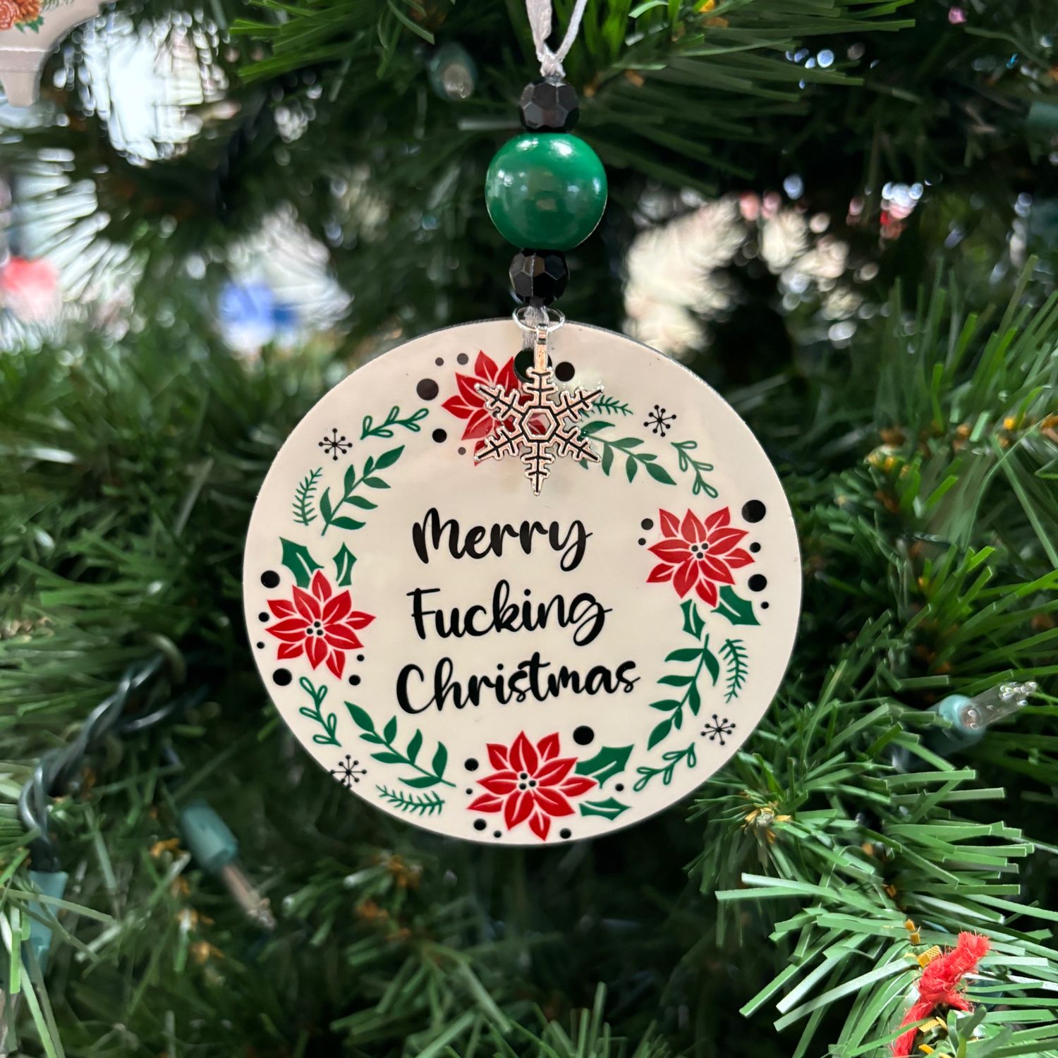 Merry Fucking Christmas Ornament