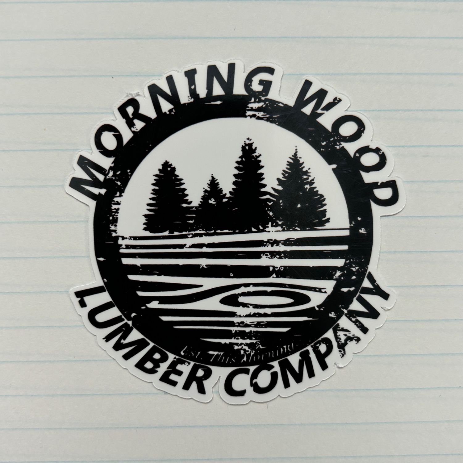 Morning Wood Lumber Company Sticker
