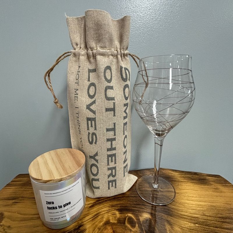 Someone Out There Loves You Wine Bag