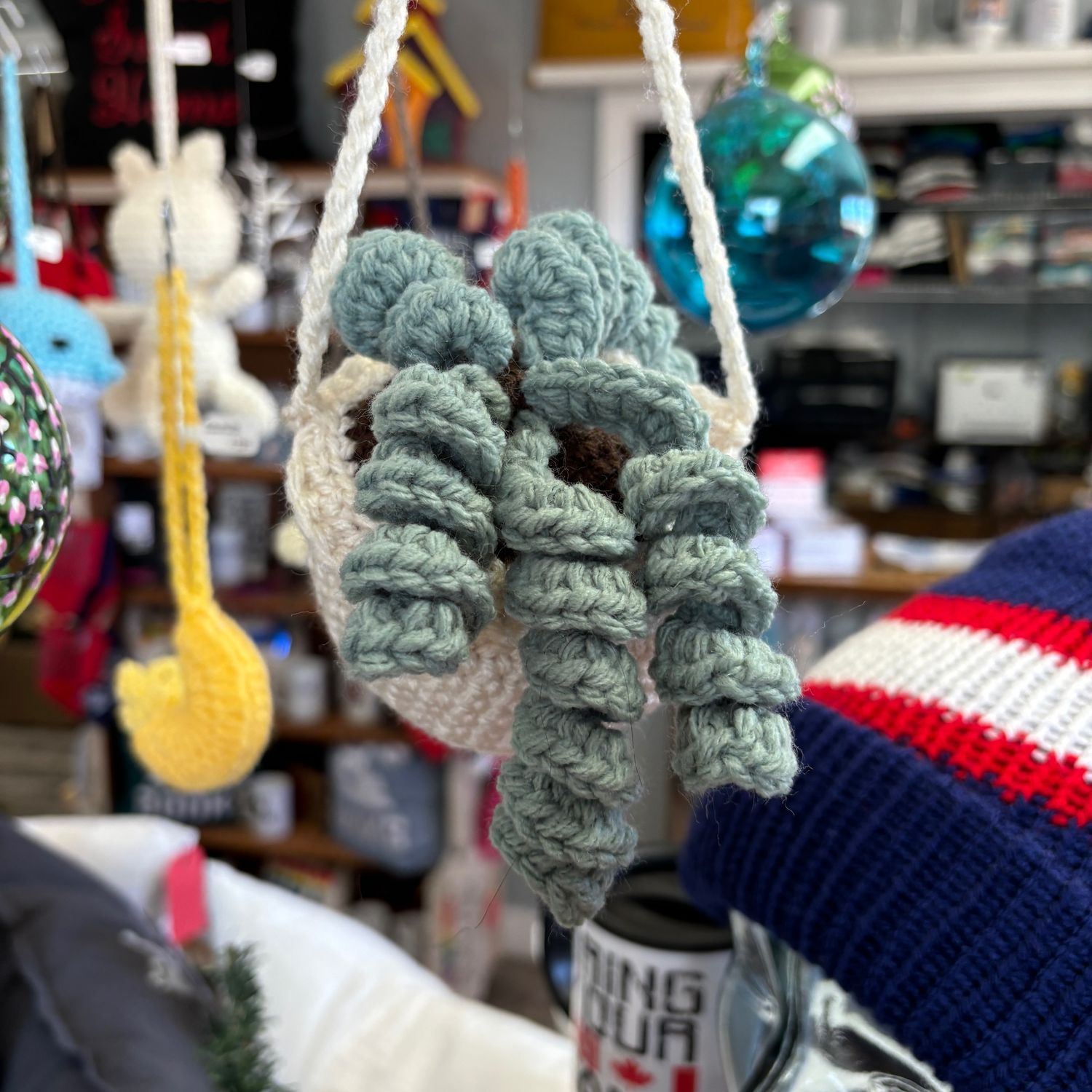 Potted Plant Crochet hanger