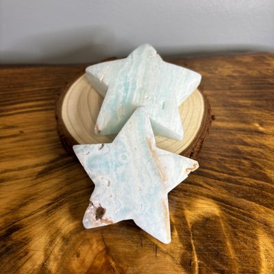 Caribbean Calcite Star Palm Stone